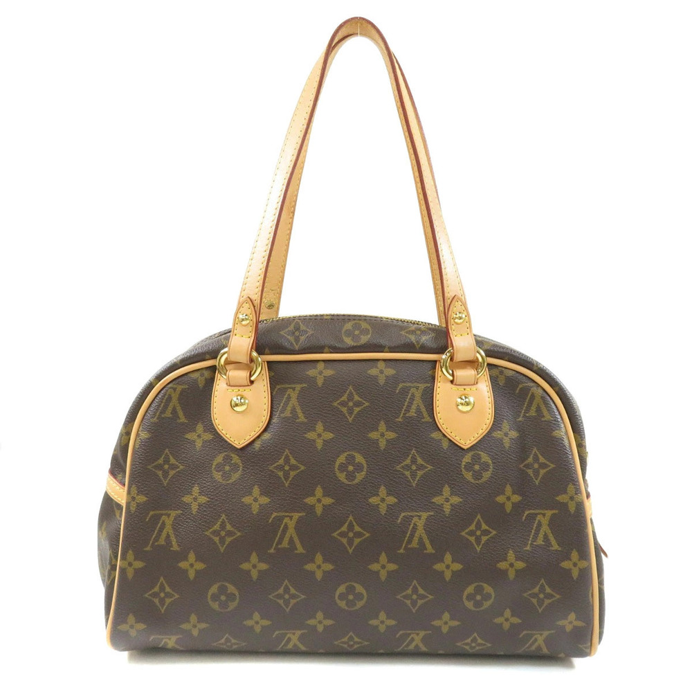 Louis Vuitton Monogram Tote Canvas Bag Montorgueil Brown
